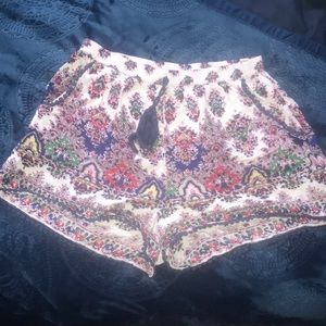 Angie paisley shorts